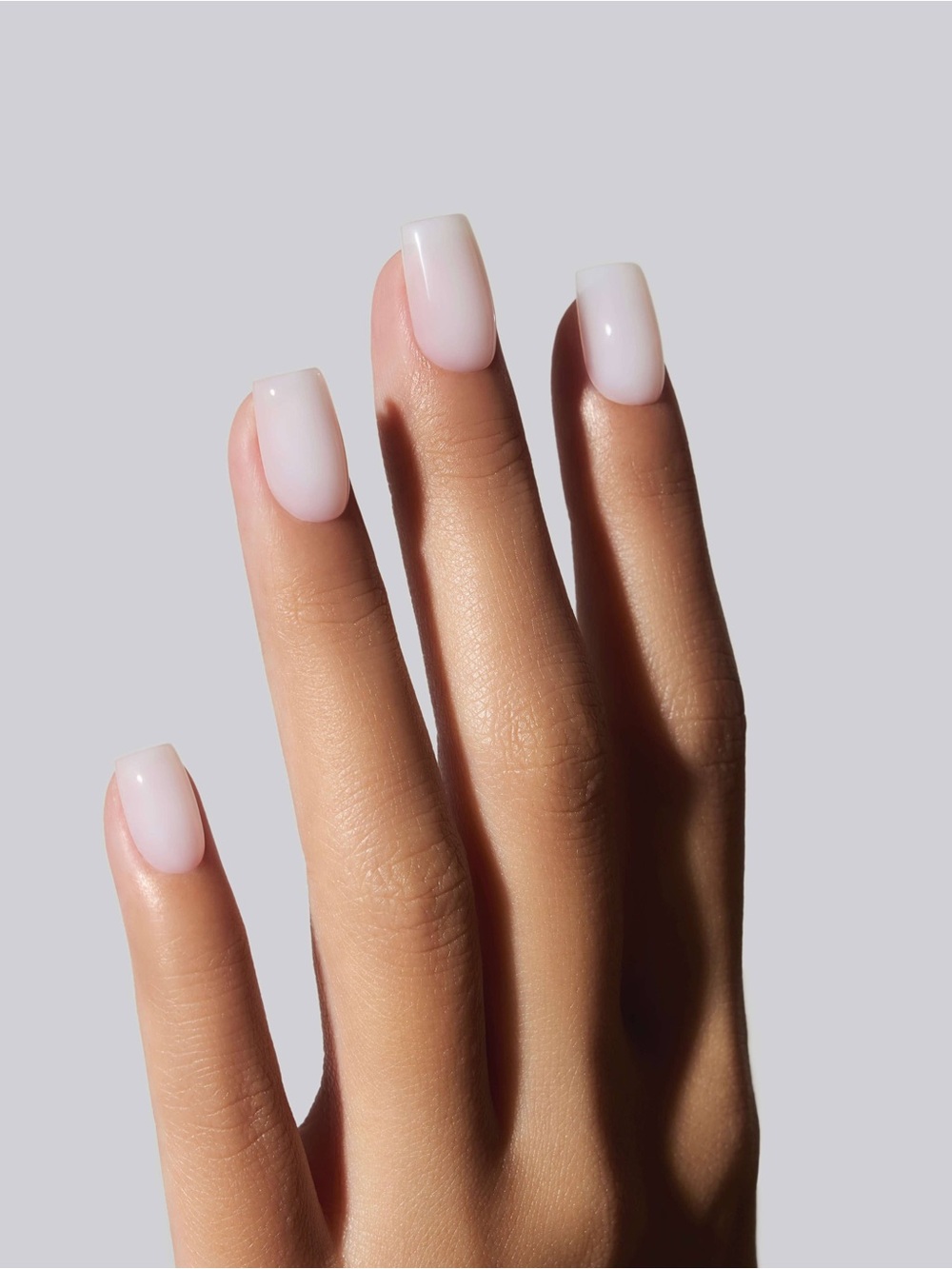 Celebritips Sheer Milk Short Coffin Press On Nails NIB Milky White